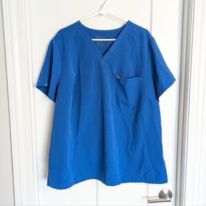 FIGS Casma Scrub Top - Royal Blue sz 4XL
